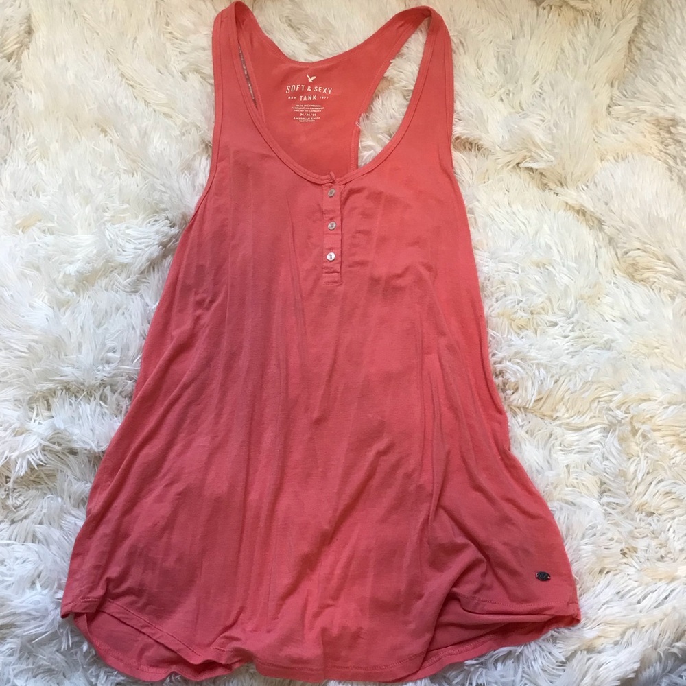 PEACH AMERICAN EAGLE TANK TOP
